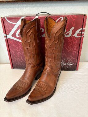 Lucchese Tan Ranch Hand Cowboy Boots Women's 8.5 B - Like New - Price is Firm